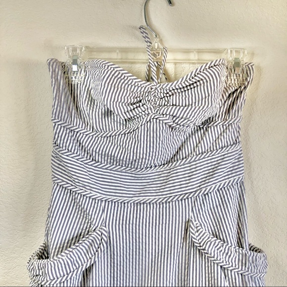 Juicy Couture Seersucker Halter Dress, M - Picture 4 of 10